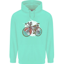 Cycling Steampunk Bicycle Bike Cyclist Mens 80% Cotton Hoodie Peppermint