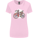 Cycling Steampunk Bicycle Bike Cyclist Womens Wider Cut T-Shirt Light Pink