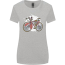 Cycling Steampunk Bicycle Bike Cyclist Womens Wider Cut T-Shirt Sports Grey