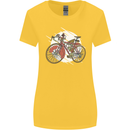 Cycling Steampunk Bicycle Bike Cyclist Womens Wider Cut T-Shirt Yellow