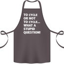 Cycling To Cycle Funny Cyclist Bicycle Bike Cotton Apron 100% Organic Dark Grey