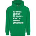 Cycling To Cycle Funny Cyclist Bicycle Bike Mens 80% Cotton Hoodie Irish Green