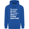 Cycling To Cycle Funny Cyclist Bicycle Bike Mens 80% Cotton Hoodie Royal Blue