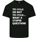 Cycling To Cycle Funny Cyclist Bicycle Bike Mens Cotton T-Shirt Tee Top Black