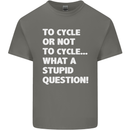 Cycling To Cycle Funny Cyclist Bicycle Bike Mens Cotton T-Shirt Tee Top Charcoal