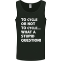 Cycling To Cycle Funny Cyclist Bicycle Bike Mens Vest Tank Top Black