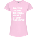 Cycling To Cycle Funny Cyclist Bicycle Bike Womens Petite Cut T-Shirt Light Pink