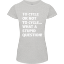 Cycling To Cycle Funny Cyclist Bicycle Bike Womens Petite Cut T-Shirt Sports Grey