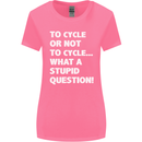 Cycling To Cycle Funny Cyclist Bicycle Bike Womens Wider Cut T-Shirt Azalea