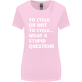 Cycling To Cycle Funny Cyclist Bicycle Bike Womens Wider Cut T-Shirt Light Pink