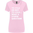 Cycling To Cycle Funny Cyclist Bicycle Bike Womens Wider Cut T-Shirt Light Pink