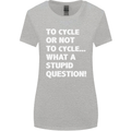 Cycling To Cycle Funny Cyclist Bicycle Bike Womens Wider Cut T-Shirt Sports Grey