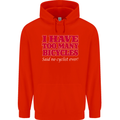 Cycling Too Many Bicycles Said No Cyclist Childrens Kids Hoodie Bright Red