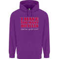 Cycling Too Many Bicycles Said No Cyclist Childrens Kids Hoodie Purple