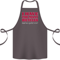 Cycling Too Many Bicycles Said No Cyclist Cotton Apron 100% Organic Dark Grey