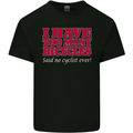 Cycling Too Many Bicycles Said No Cyclist Kids T-Shirt Childrens Black