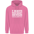 Cycling Too Many Bicycles Said No Cyclist Mens 80% Cotton Hoodie Azelea