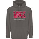 Cycling Too Many Bicycles Said No Cyclist Mens 80% Cotton Hoodie Charcoal