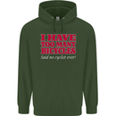 Cycling Too Many Bicycles Said No Cyclist Mens 80% Cotton Hoodie Forest Green