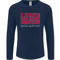 Cycling Too Many Bicycles Said No Cyclist Mens Long Sleeve T-Shirt Navy Blue