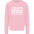 Cycling Too Many Bicycles Said No Cyclist Mens Sweatshirt Jumper Light Pink
