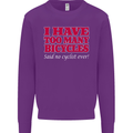 Cycling Too Many Bicycles Said No Cyclist Mens Sweatshirt Jumper Purple