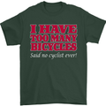 Cycling Too Many Bicycles Said No Cyclist Mens T-Shirt Cotton Gildan Forest Green