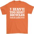 Cycling Too Many Bicycles Said No Cyclist Mens T-Shirt Cotton Gildan Orange