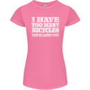 Cycling Too Many Bicycles Said No Cyclist Womens Petite Cut T-Shirt Azalea