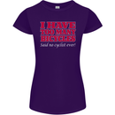 Cycling Too Many Bicycles Said No Cyclist Womens Petite Cut T-Shirt Purple