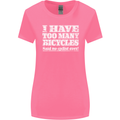 Cycling Too Many Bicycles Said No Cyclist Womens Wider Cut T-Shirt Azalea