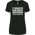Cycling Too Many Bicycles Said No Cyclist Womens Wider Cut T-Shirt Black