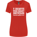 Cycling Too Many Bicycles Said No Cyclist Womens Wider Cut T-Shirt Red