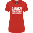 Cycling Too Many Bicycles Said No Cyclist Womens Wider Cut T-Shirt Red