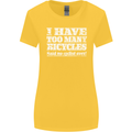 Cycling Too Many Bicycles Said No Cyclist Womens Wider Cut T-Shirt Yellow