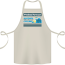 Cycling Weekend Forecast Funny Beer Alcohol Cotton Apron 100% Organic Natural
