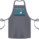 Cycling Weekend Forecast Funny Beer Alcohol Cotton Apron 100% Organic Steel