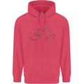 Cycling Word Cloud Cyclist Bicycle Childrens Kids Hoodie Heliconia
