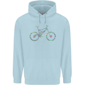 Cycling Word Cloud Cyclist Bicycle Childrens Kids Hoodie Light Blue