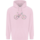 Cycling Word Cloud Cyclist Bicycle Childrens Kids Hoodie Light Pink