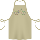 Cycling Word Cloud Cyclist Bicycle Cotton Apron 100% Organic Khaki