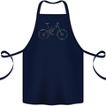 Cycling Word Cloud Cyclist Bicycle Cotton Apron 100% Organic Navy Blue