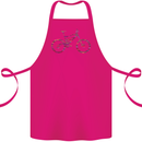 Cycling Word Cloud Cyclist Bicycle Cotton Apron 100% Organic Pink