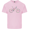 Cycling Word Cloud Cyclist Bicycle Kids T-Shirt Childrens Light Pink