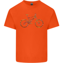 Cycling Word Cloud Cyclist Bicycle Kids T-Shirt Childrens Orange