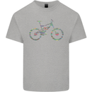 Cycling Word Cloud Cyclist Bicycle Kids T-Shirt Childrens Sports Grey