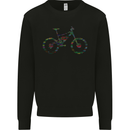 Cycling Word Cloud Cyclist Bicycle Mens Sweatshirt Jumper Black