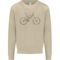 Cycling Word Cloud Cyclist Bicycle Mens Sweatshirt Jumper Sand