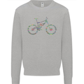 Cycling Word Cloud Cyclist Bicycle Mens Sweatshirt Jumper Sports Grey