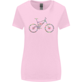 Cycling Word Cloud Cyclist Bicycle Womens Wider Cut T-Shirt Light Pink